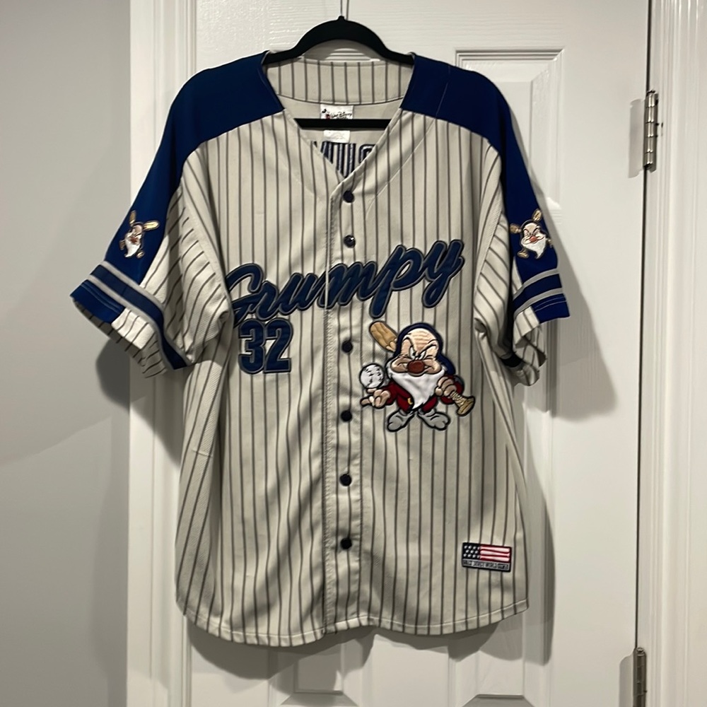 Mens baseball pinstripe Disney Jersey